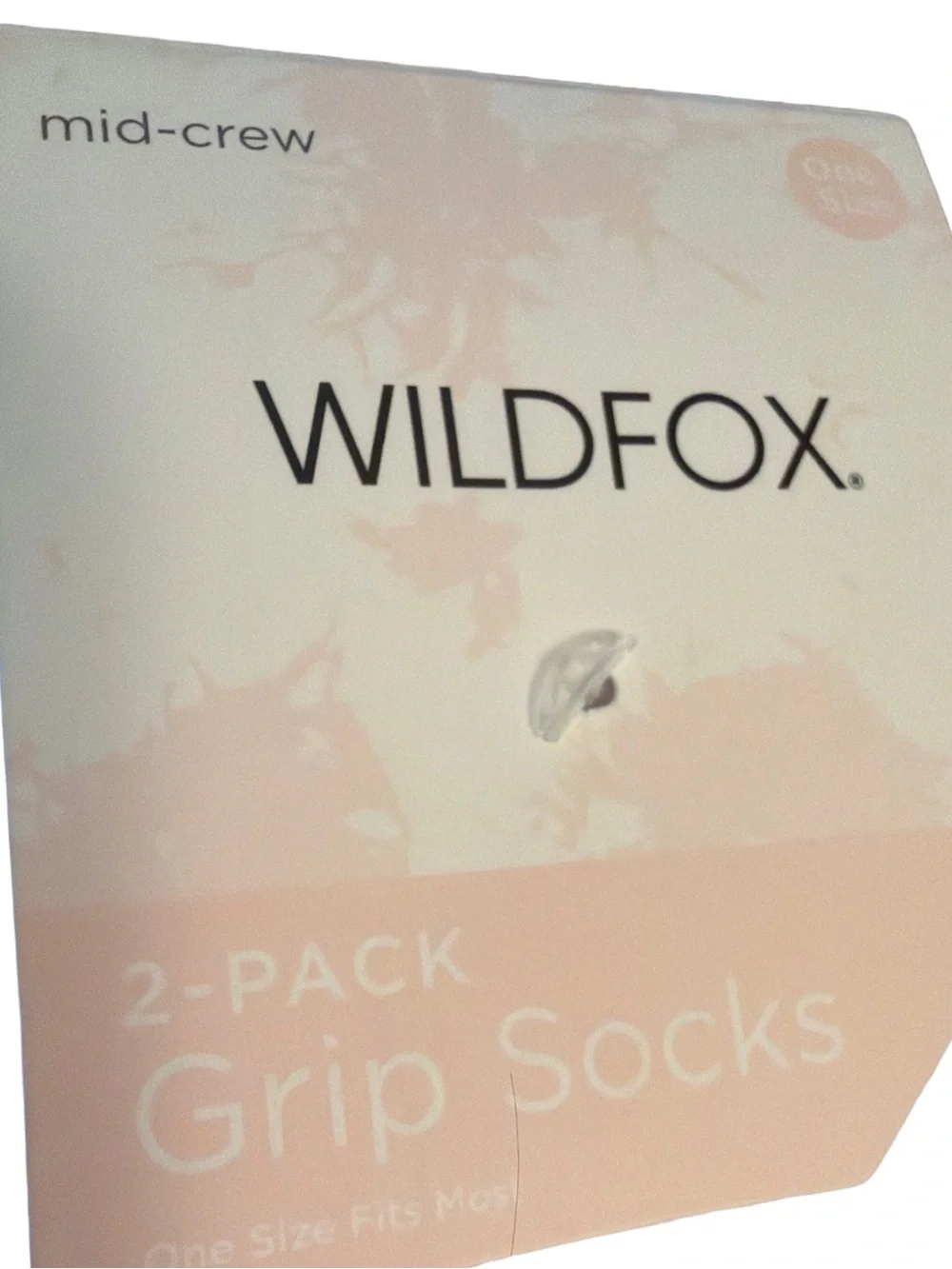 WILDFOX NWT 4 Pairs White Crew Grip Socks Lemon Embroidery & Light Blue Socks